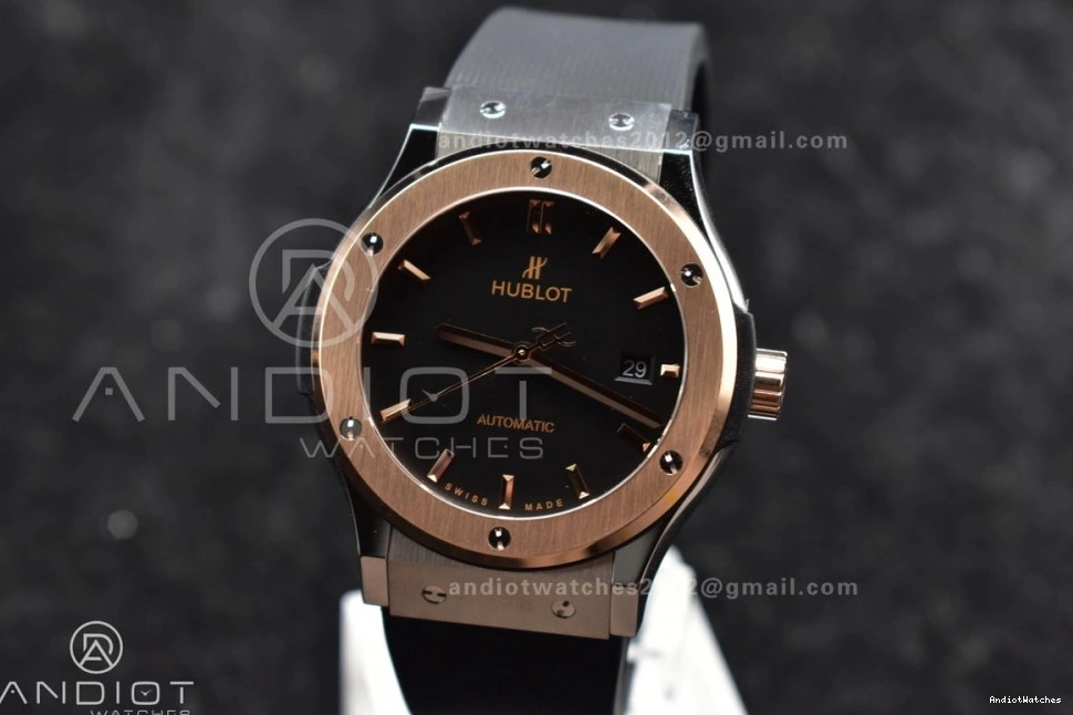 588 Dial Bold Gummy 45mm Edition 1:1 Strap Black Fusion HBF A on Best RG Black 0404